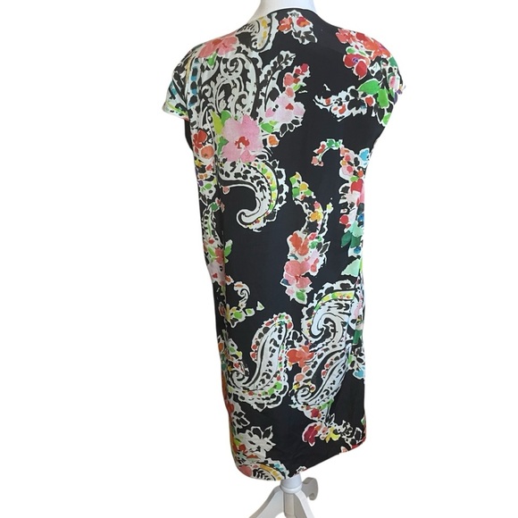 Lauren Ralph Lauren Colorful Paisley Short Sleeve Dress Flowy Artsy Size 6 EUC - Picture 7 of 13